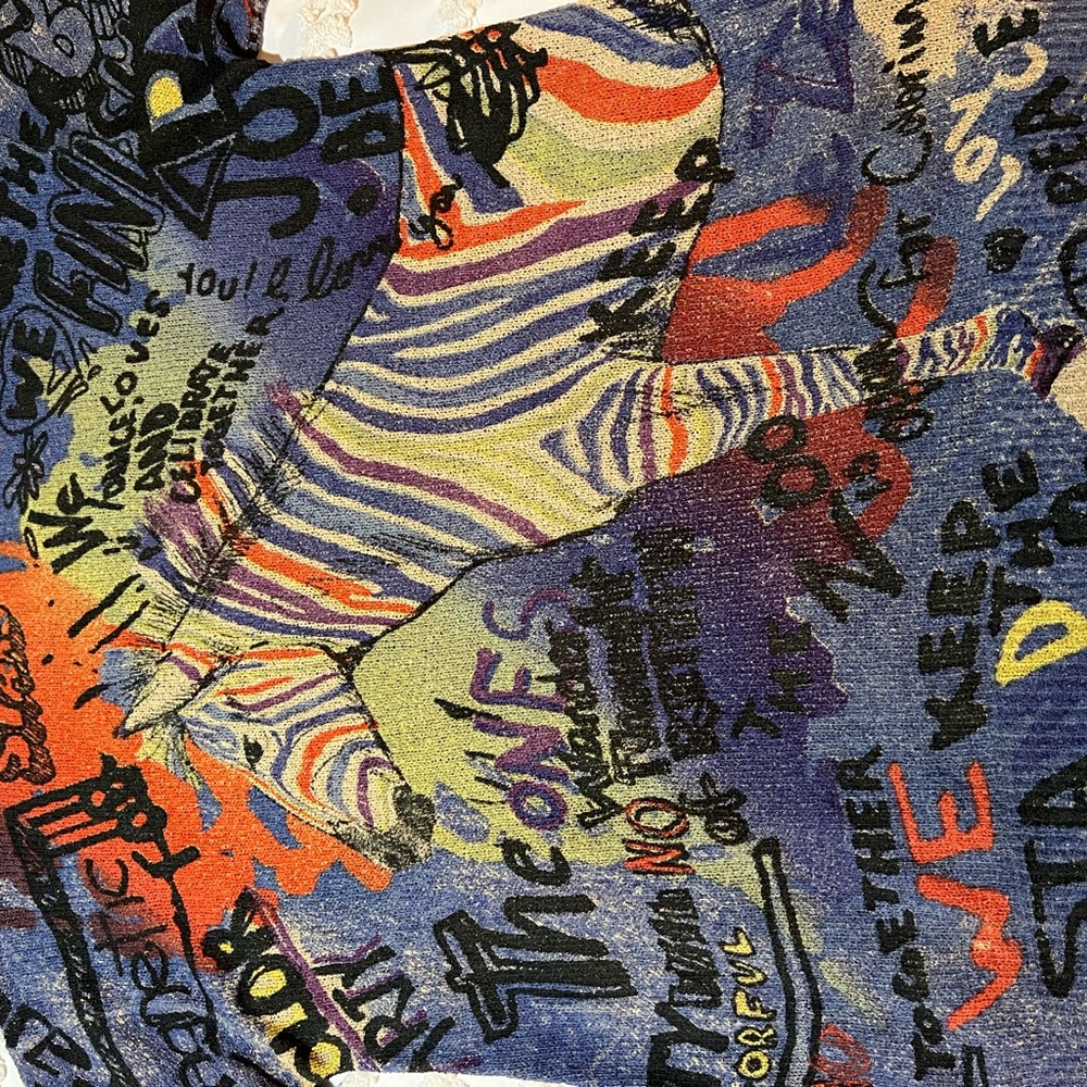 John Mark Multicolor Graphic Sweater - Picture 8 of 12